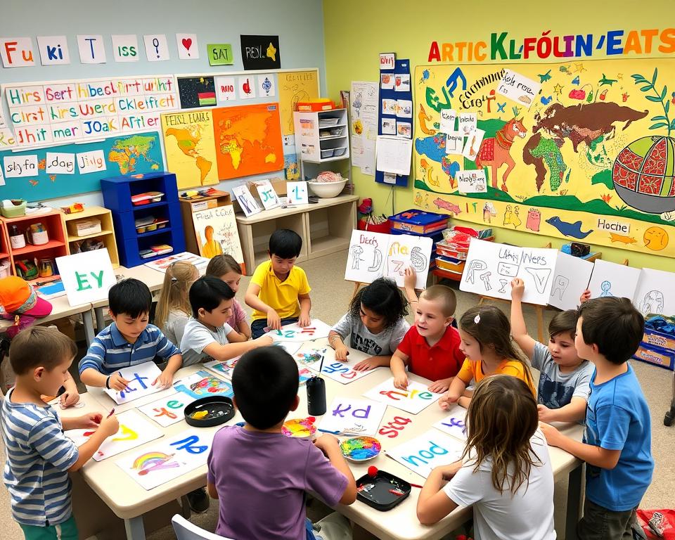 art-based esl lessons for kids